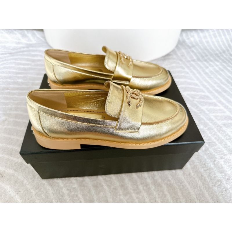 Ch*el leather shoes